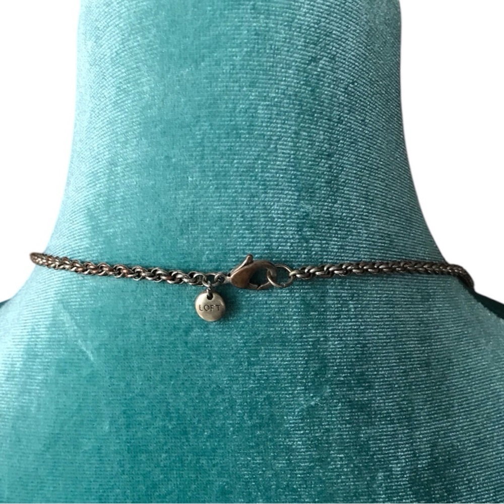 Loft long (37”) bead and silver necklace - Picture 2 of 3